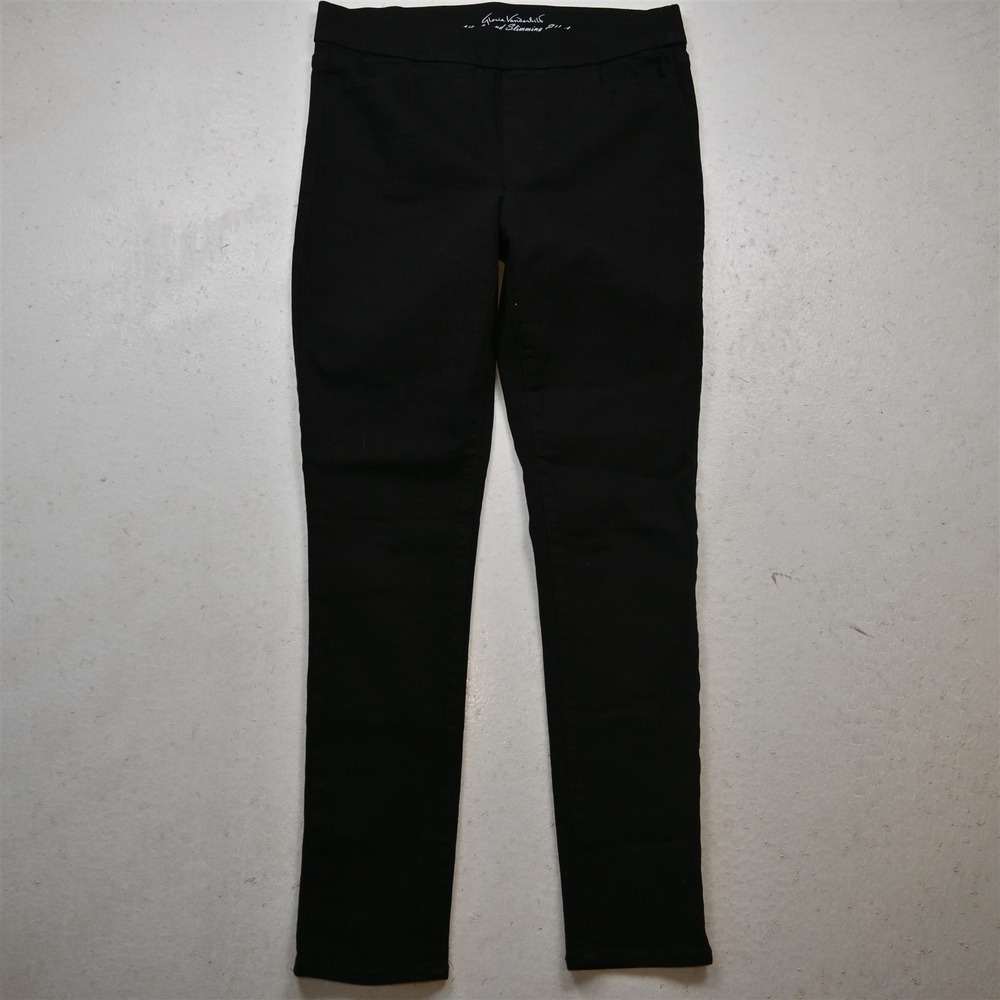 Gloria Vanderbilt 10 High Rise Slim Black Stretch Denim Womens Jeans